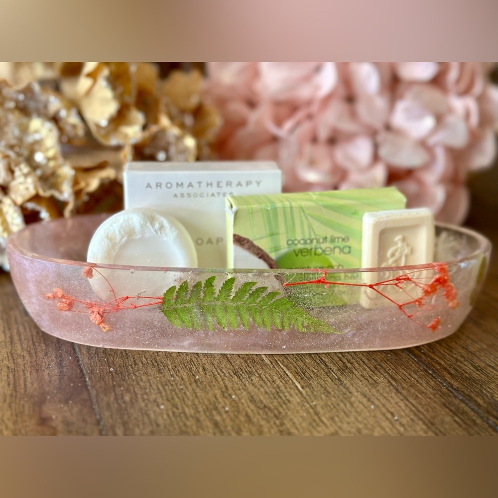 Elegant Hand Crafted Floral Soap Dish